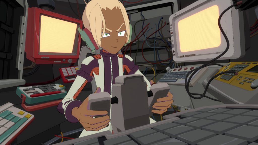 Nitro Gen Omega's character in a fight.