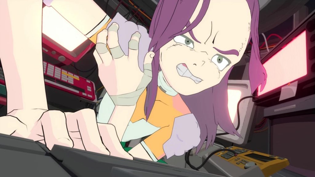 Nitro Gen Omega's character in a battle.