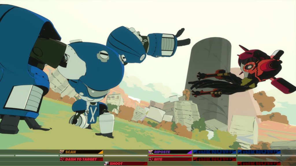 Nitro Gen Omega's combat system in action.