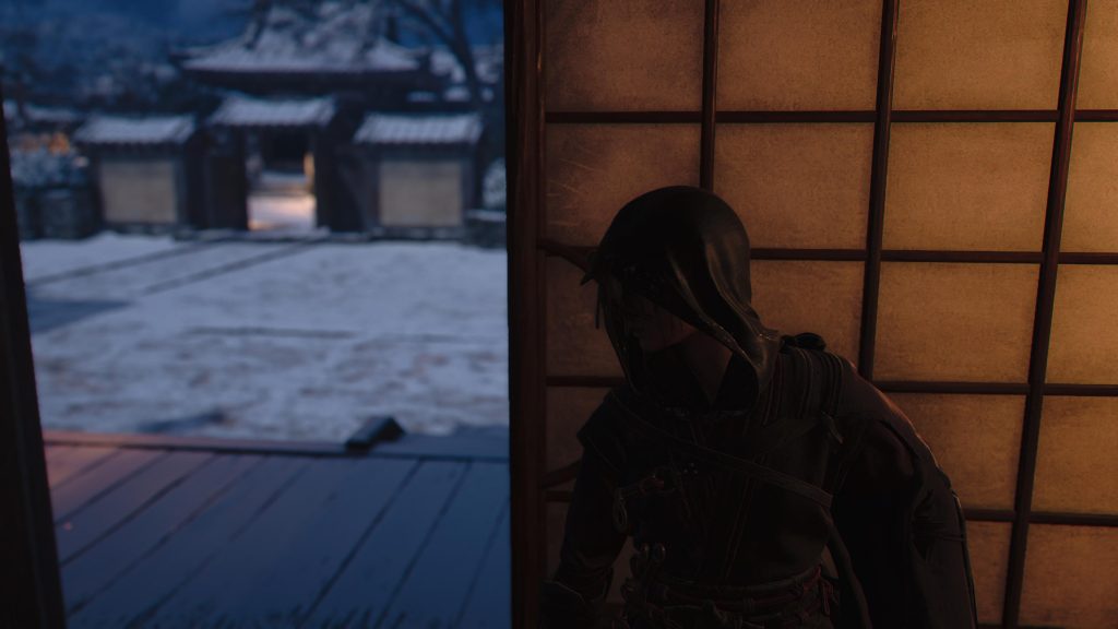 Naoe infiltrates enemy territory in Assassin's Creed shadows. 