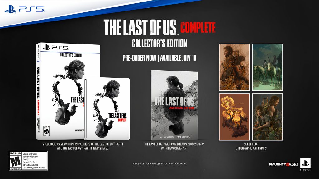 The Last of Us Complete Collector's Edition has a few goodies