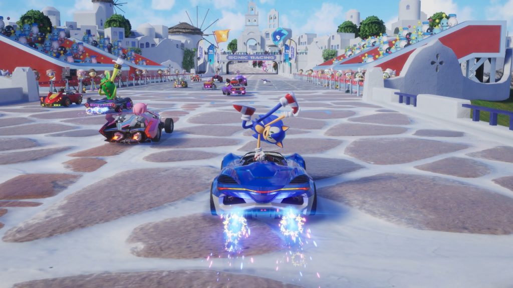 a race in sonic racing: crossworlds