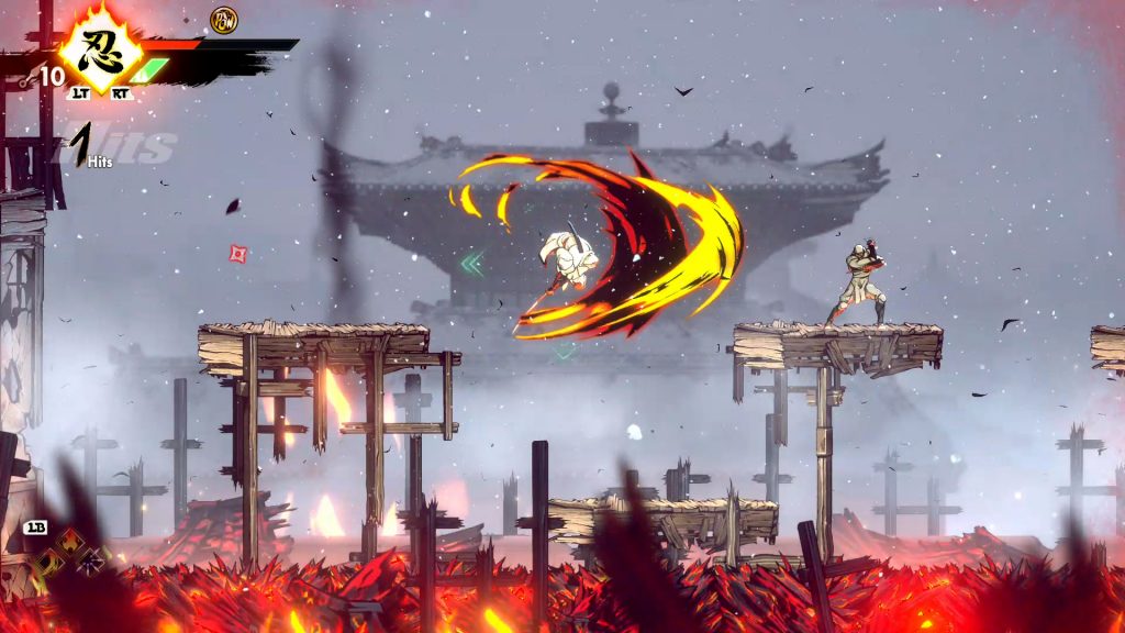 SHINOBI: Art of Vengeance gameplay.