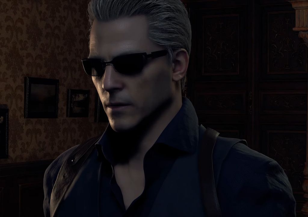 A badass shot of jackass Albert Wesker