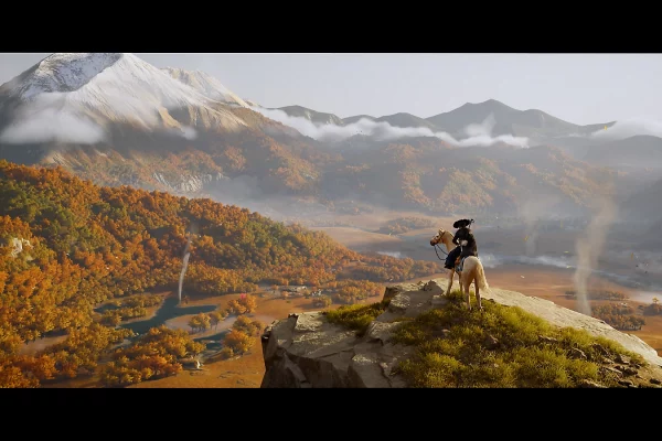A still from Ghost of Yotei