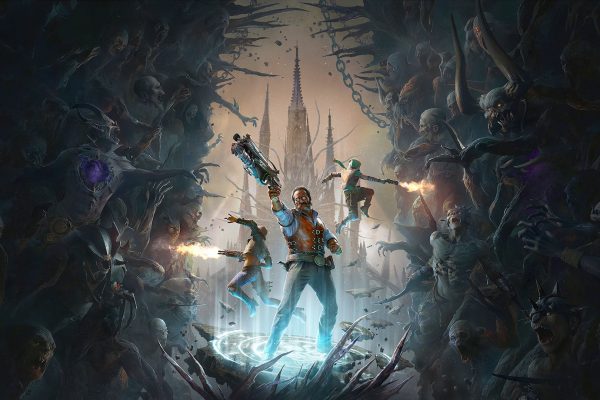painkiller cover art featuring multiple characters shooting