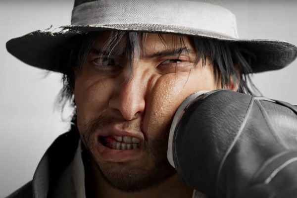 virtua fighter cover art with a man getting punched