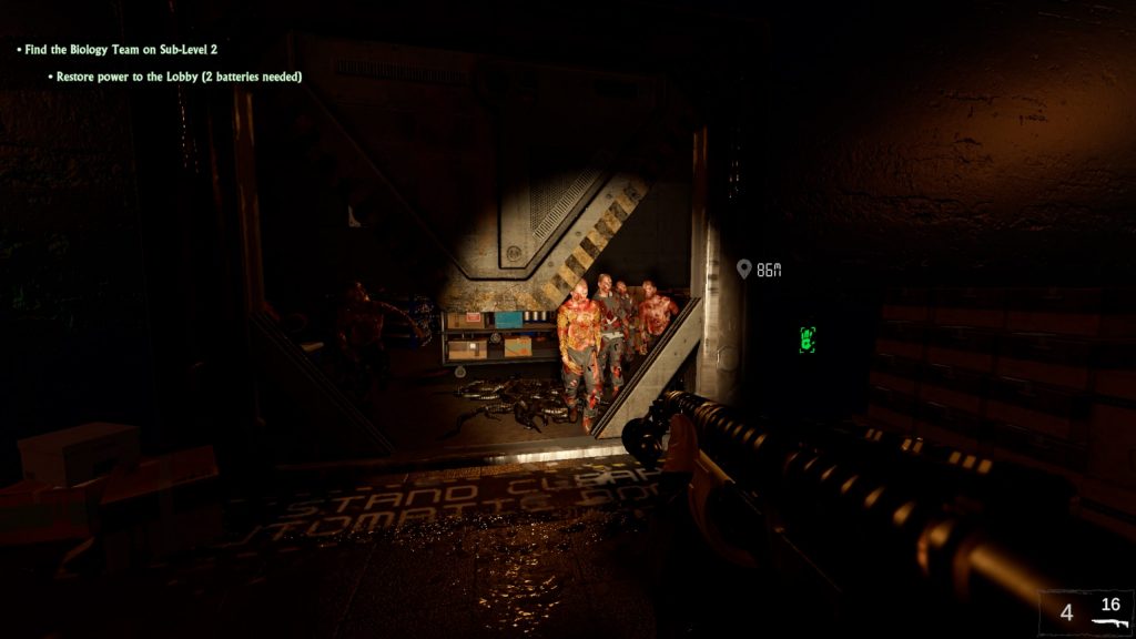 Beneath gameplay.