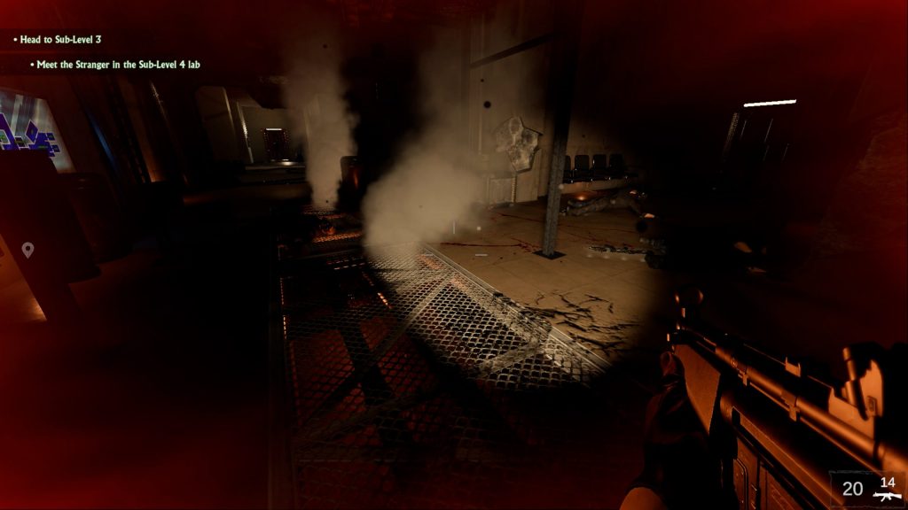 Beneath gameplay.