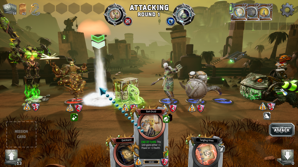 Dragon Front: Adventures gameplay.