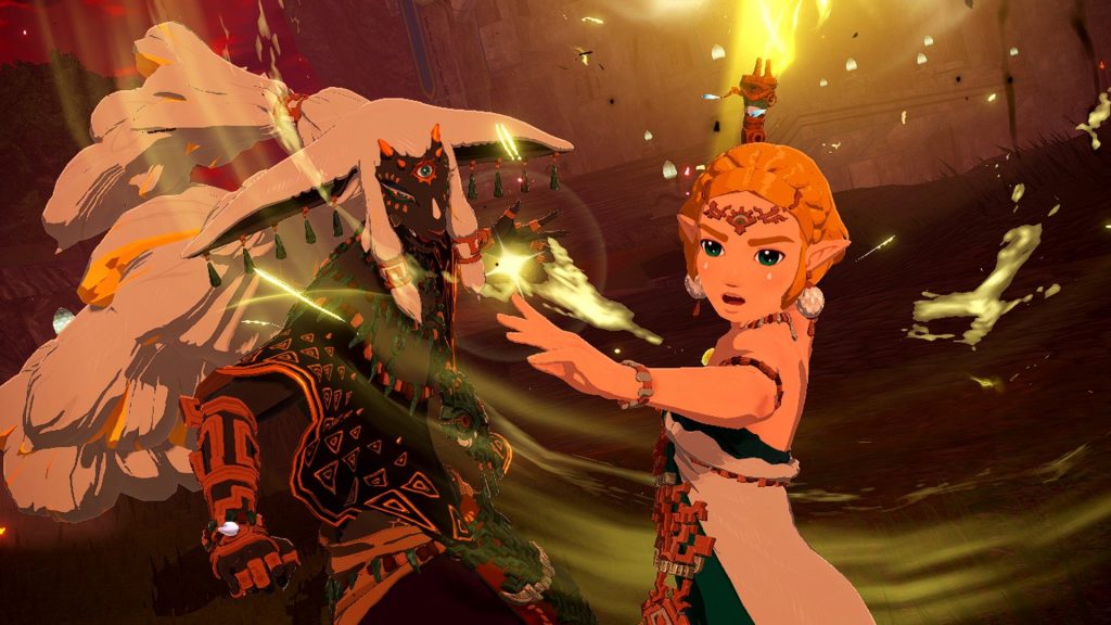 Rauru and Zelda in Hyrule Warriors: Age of Imprisonment