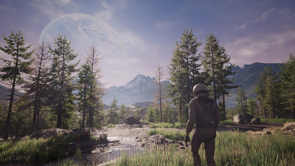 Player exploring the world of ICARUS.