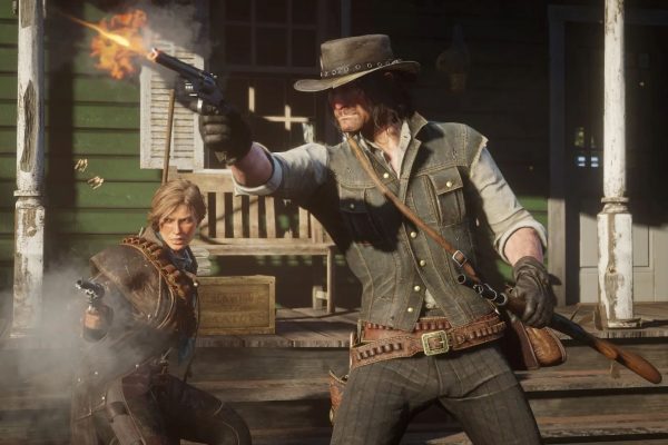 John Marston and Sadie Adler in Red Dead Redemption 2
