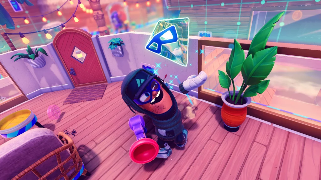 Bandit Trap gameplay of a bandit with a diamond.