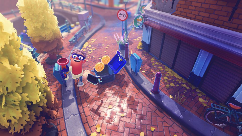 Bandit Trap gameplay of a bandit and a tool opening a chest.