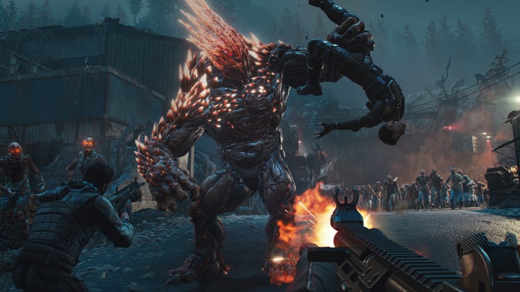 John Carpenter's Toxic Commando big zombie rushing the player.