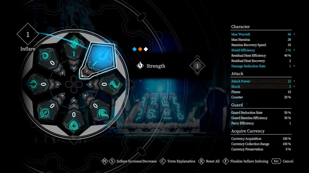 Solateria gameplay of the ranking up screen.