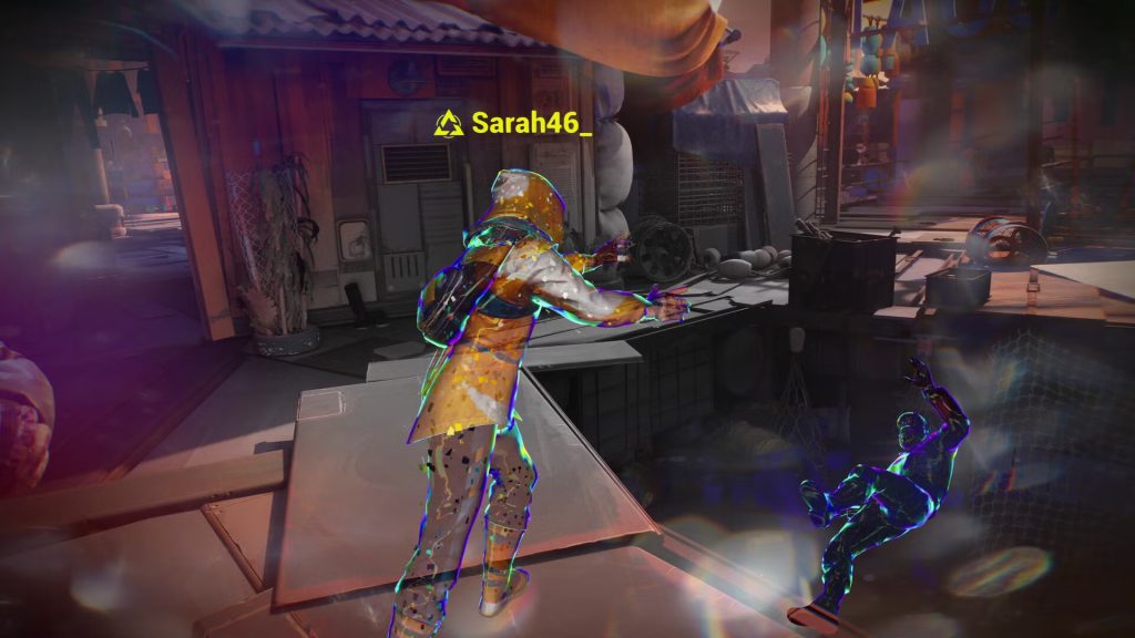 A tidewalker pushing someone to their death in Tides of Tomorrow.