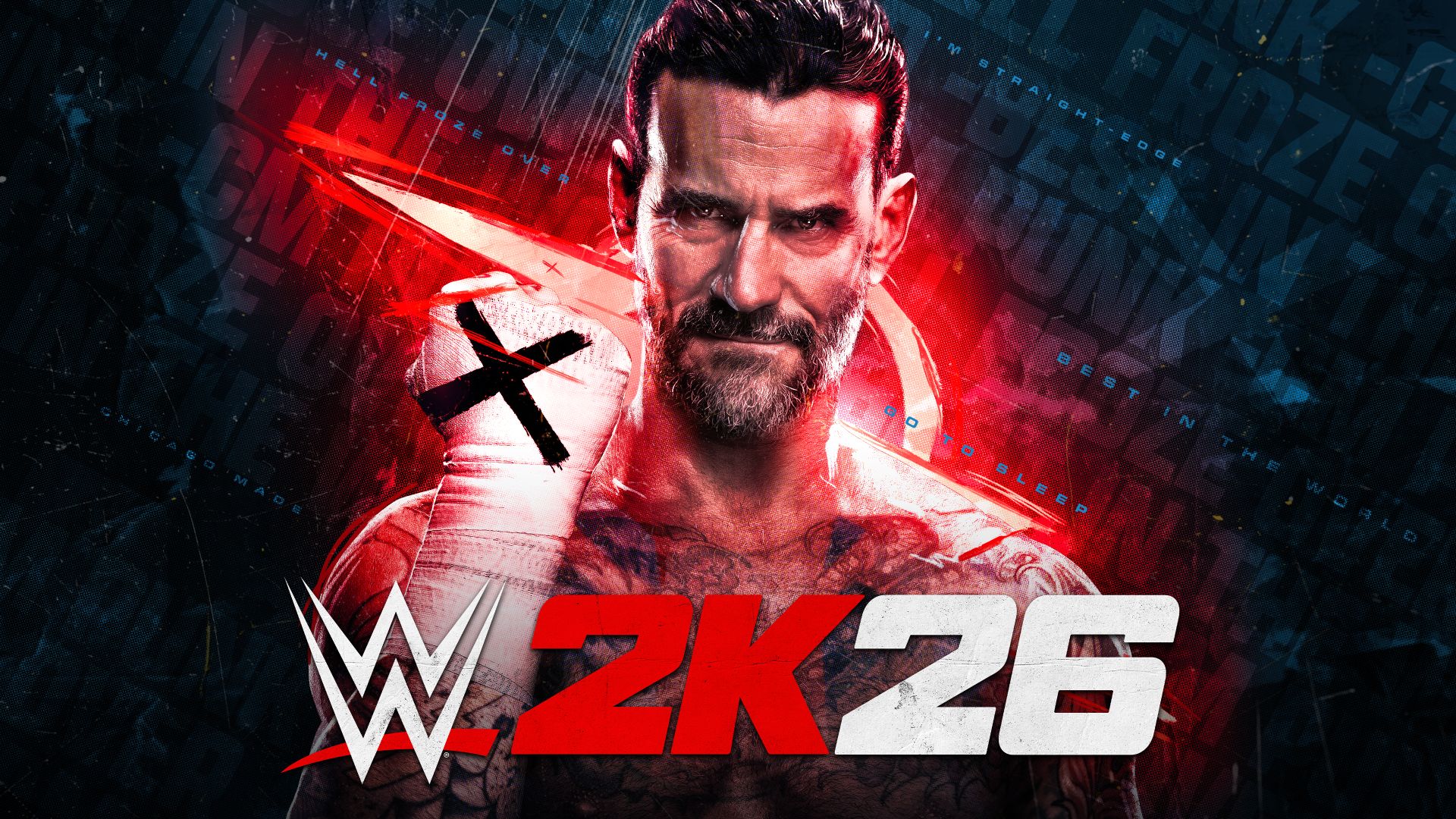 cm punk wwe 2k26 cover art