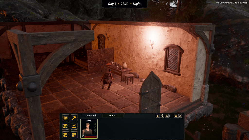 A thief sneaking around in Valorborn.