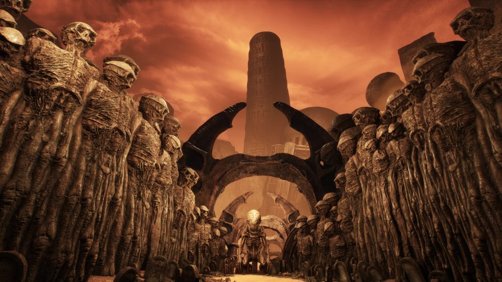 Necrophosis: Full Consciousness chasm full of creatures.