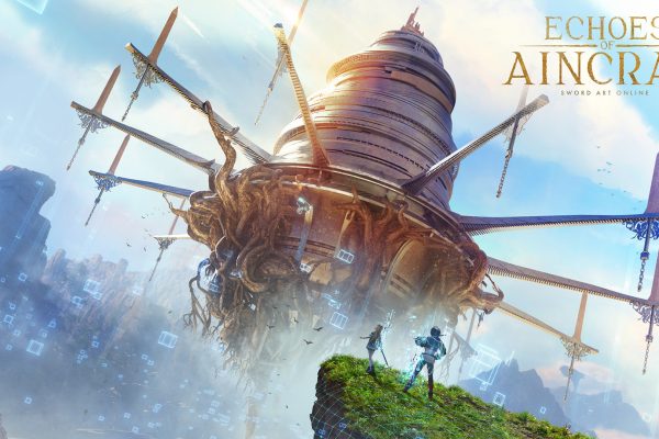 Echoes of Aincrad key art showcasing Aincrad and two players.