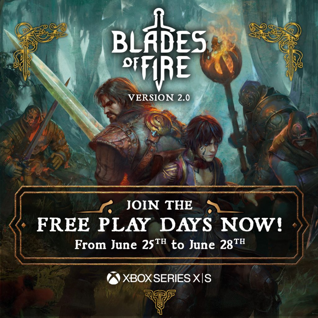 blades of fire 2.0 xbox free play days