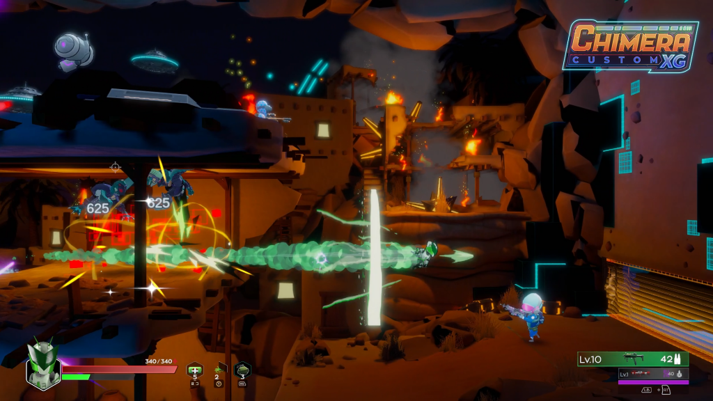 Chimera CUSTOM XG gameplay of a character using an ability.
