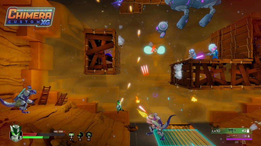 Chimera CUSTOM XG enemies attacking the player.