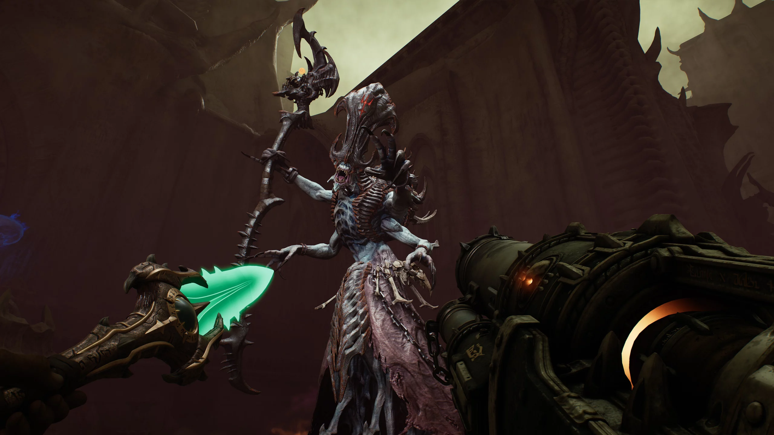 doom the dark ages enemy and chain spear