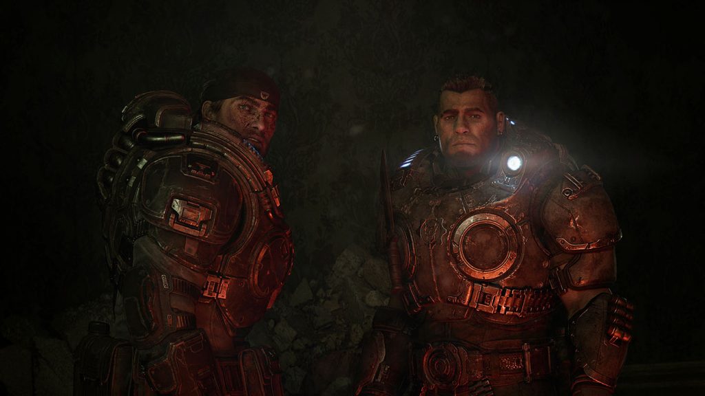 marcus and dom in gears of war: e-day