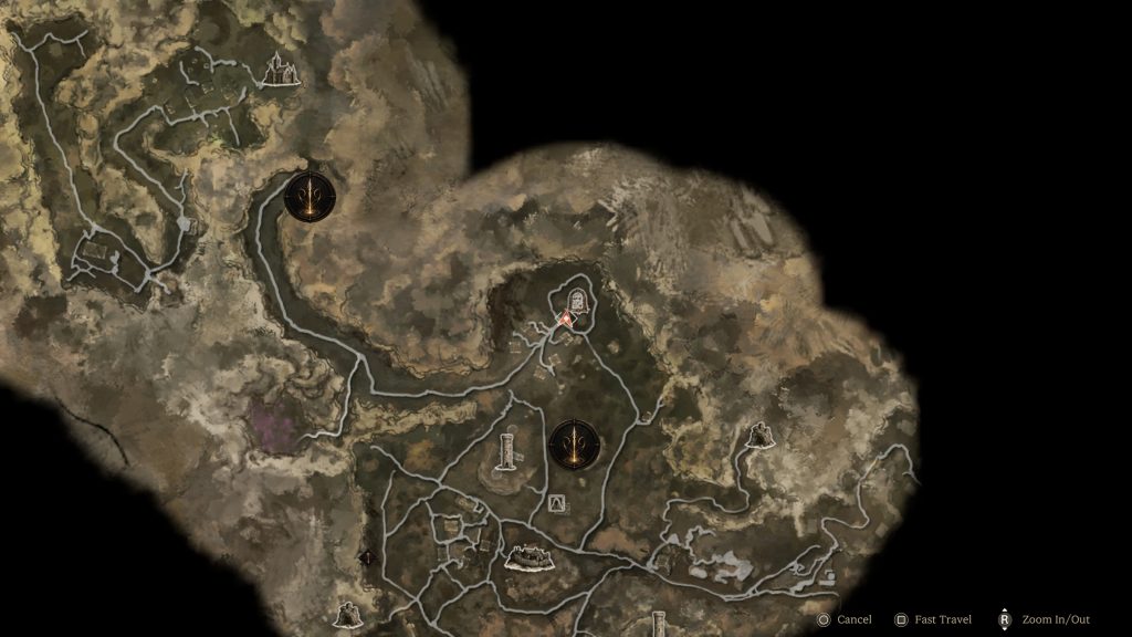 entom the starved location in the relic: first guardian