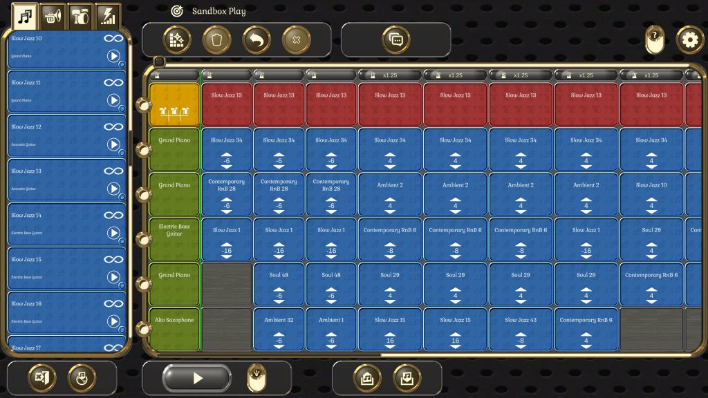 Lassen's Loop gameplay of a complicated musical score.