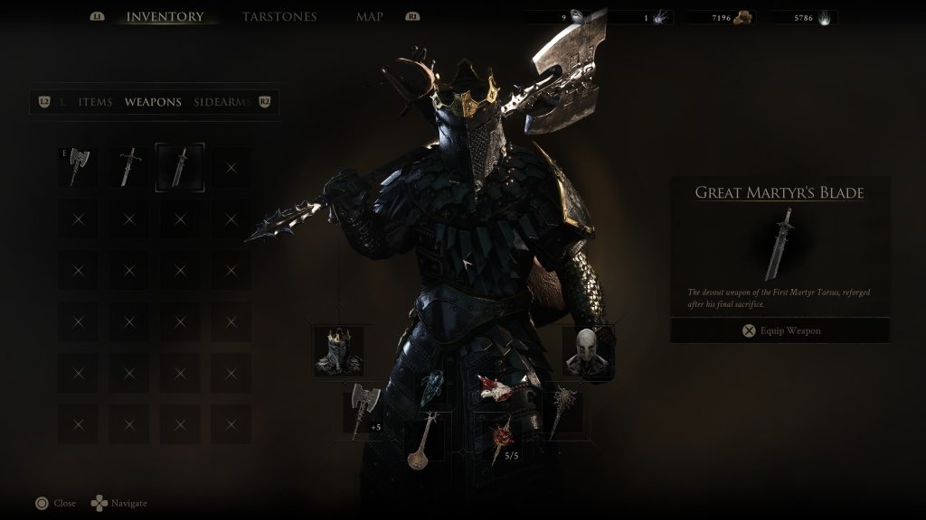 great martyrs blade location
