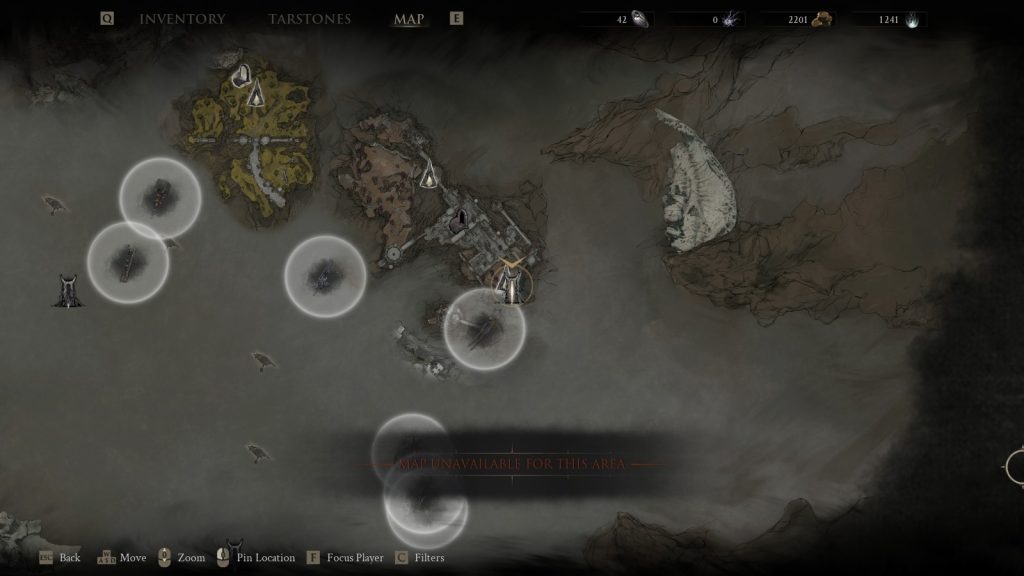 Southeastern corrupted gate location for Droeg, The Conquerer.