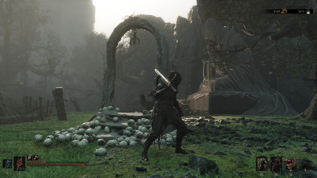 Archway that reveals the key in Mortal Shell 2 for Axe and Dagger