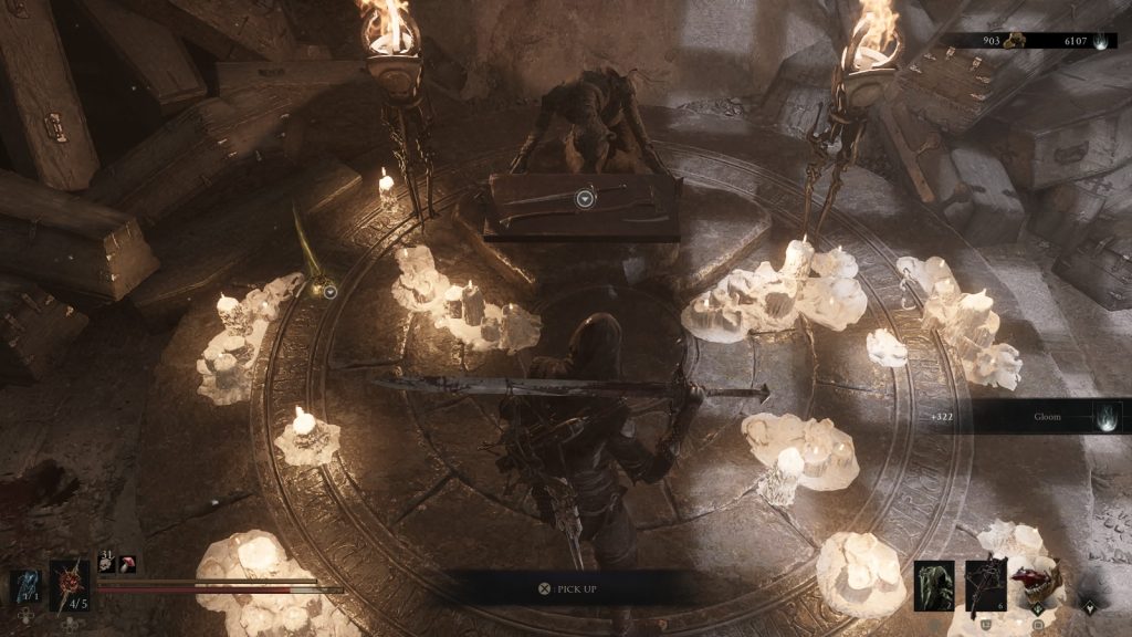 Axe and Dagger position in Mortal Shell 2.