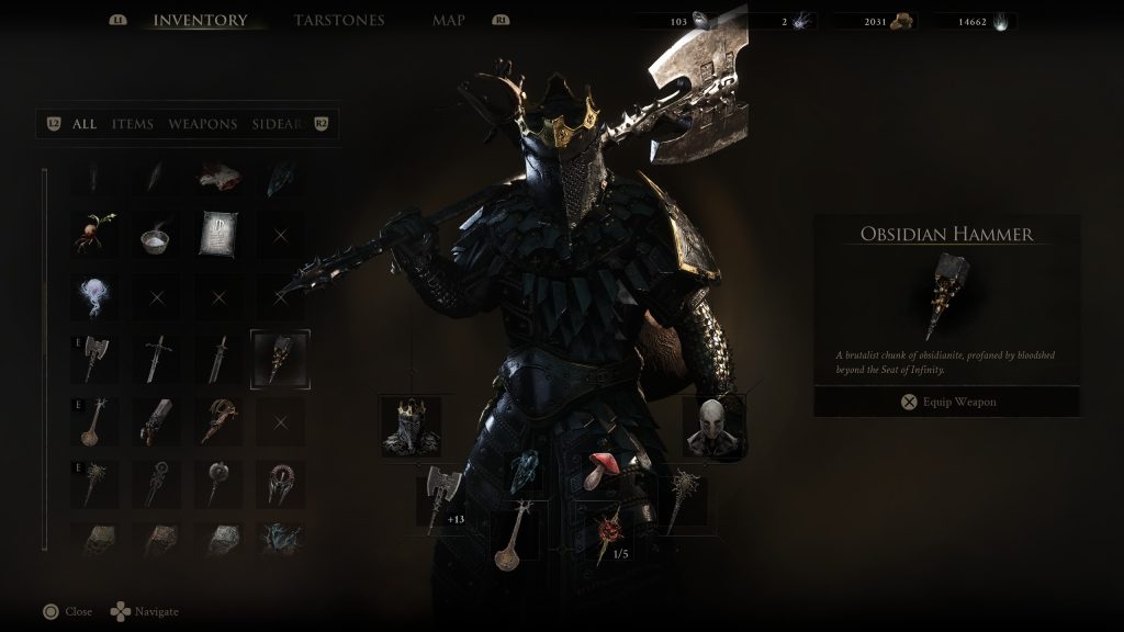 obsidian hammer in mortal shell 2