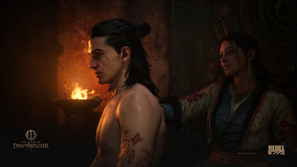 The Blood of Dawnwalker Anca and Coen talking