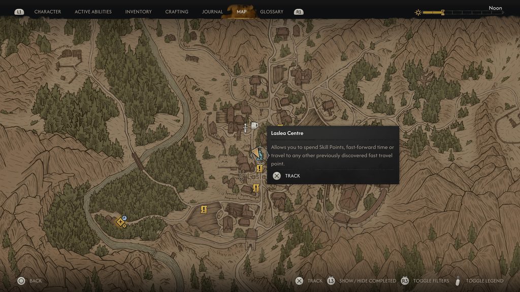 The Blood of Dawnwalkers map showing a shrine.