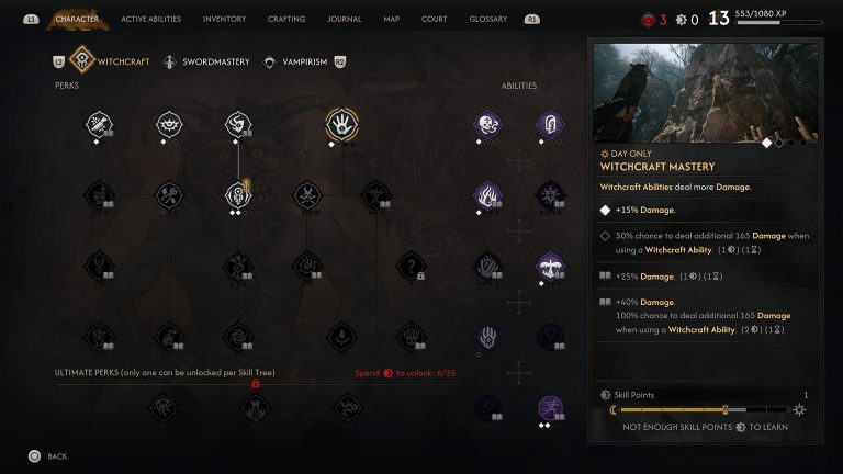 How to Upgrade Your Skills in The Blood of Dawnwalker