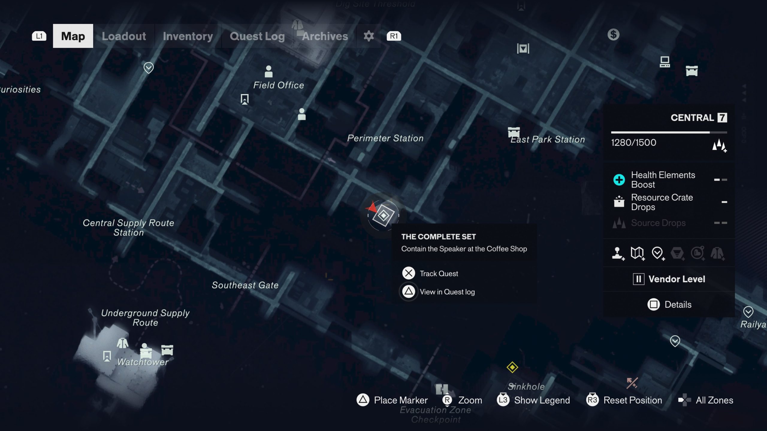 the complete set quest location