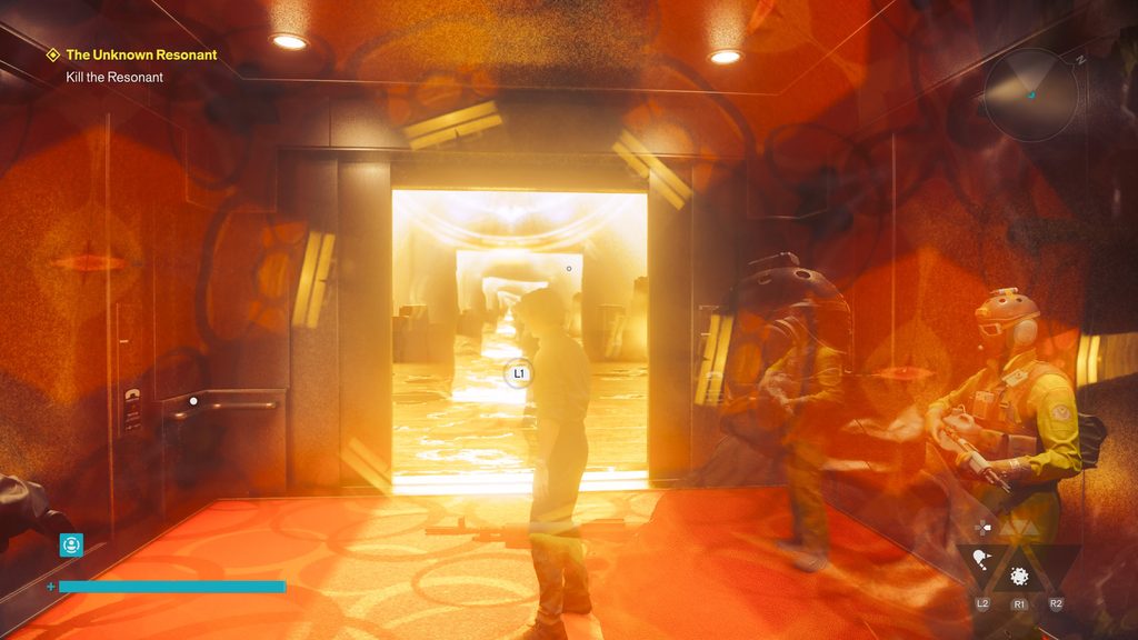 Control Resonant The Co-Director boss room door.