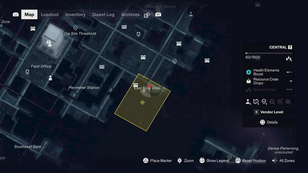 control resonant power lines quest perimeter station location