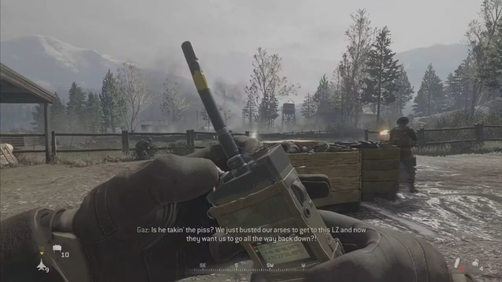 The player is about to call an airstrike on the enemy