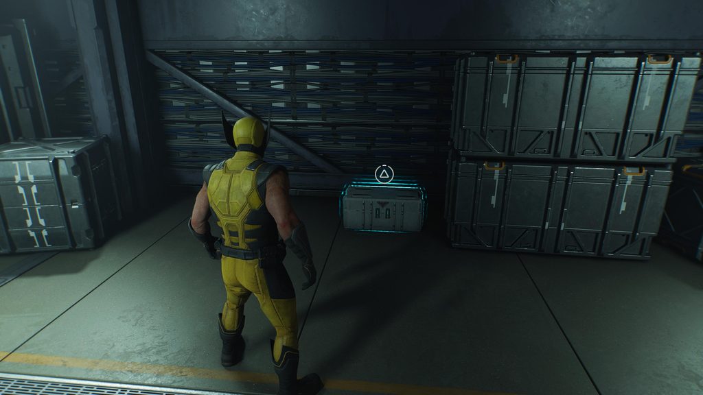 material crate in marvel's wolverine mutant detected