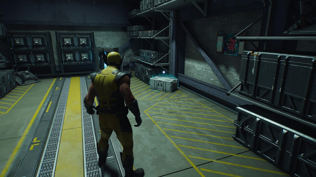 material crate in marvel's wolverine mutant detected
