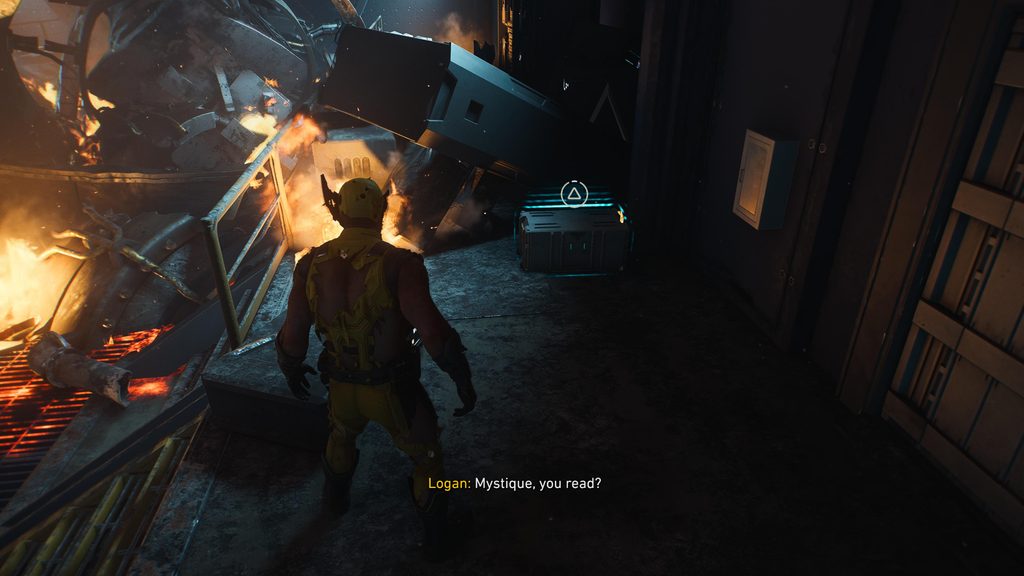 material crate in marvel's wolverine mutant detected