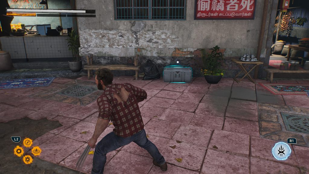 material crate in marvel's wolverine field test
