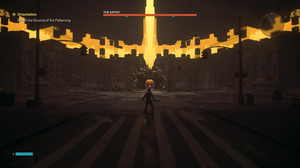 the artist boss fight in control resonant